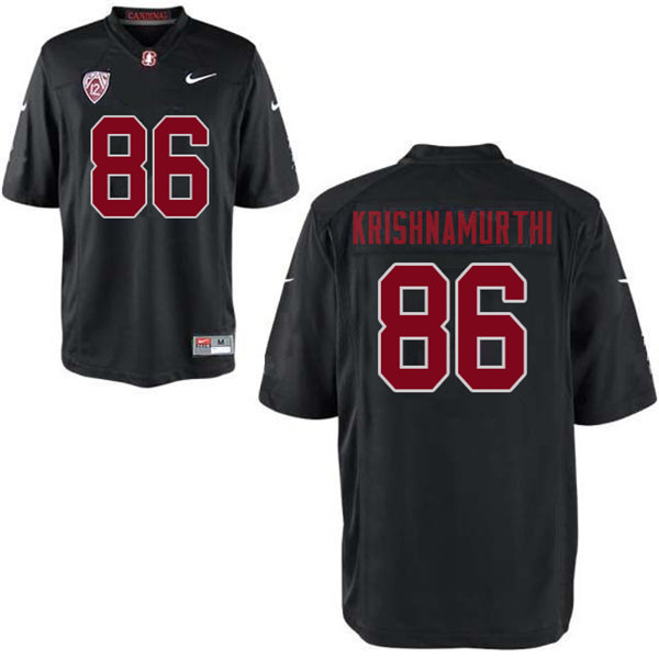 Men #86 Sidhart Krishnamurthi Stanford Cardinal College Football Jerseys Sale-Black